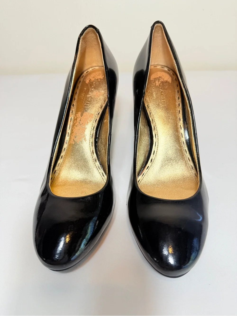Coach Sheri A3945 Black Patent Leather Pumps Heels Women’s 7B